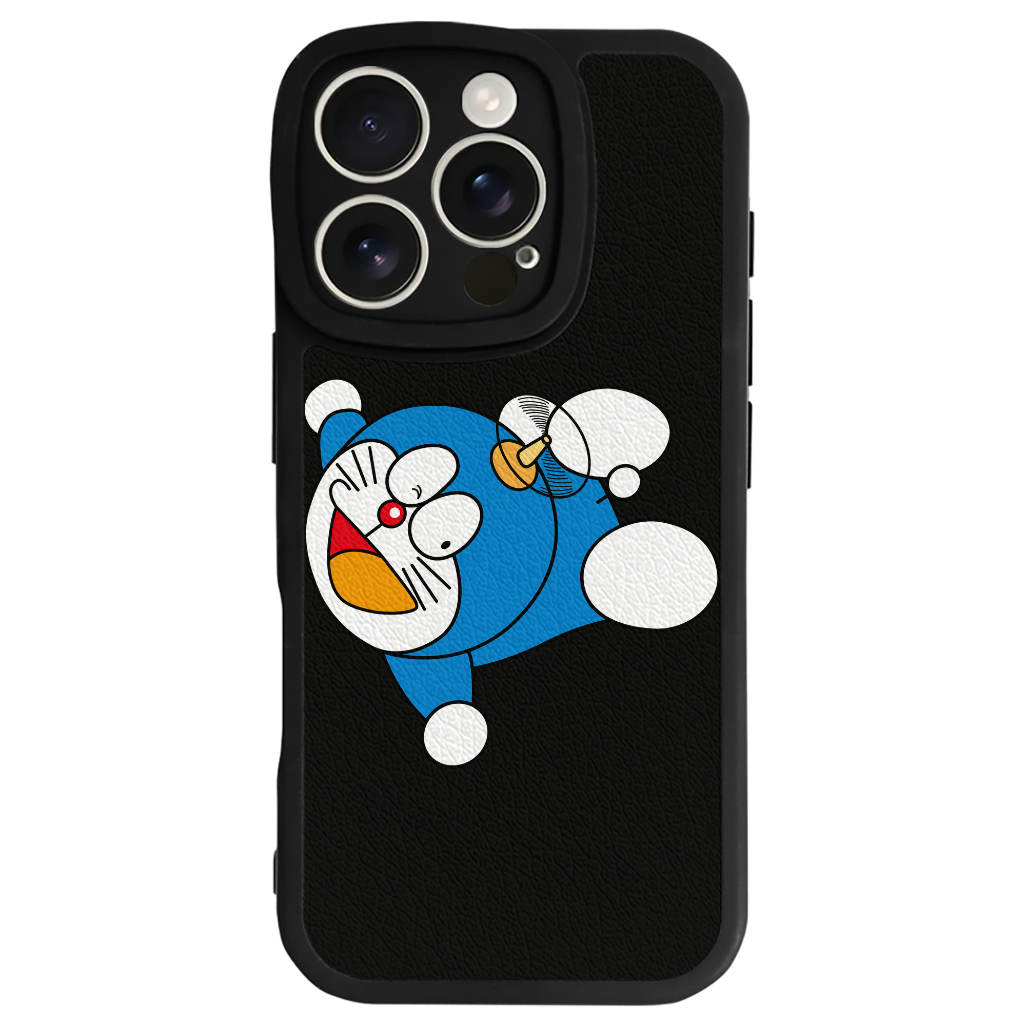 （画像用） ドラえもん Doraemon 【iPhone 16シリーズ対応】シリコンスマホケース（レザー調） 材質：シリコン